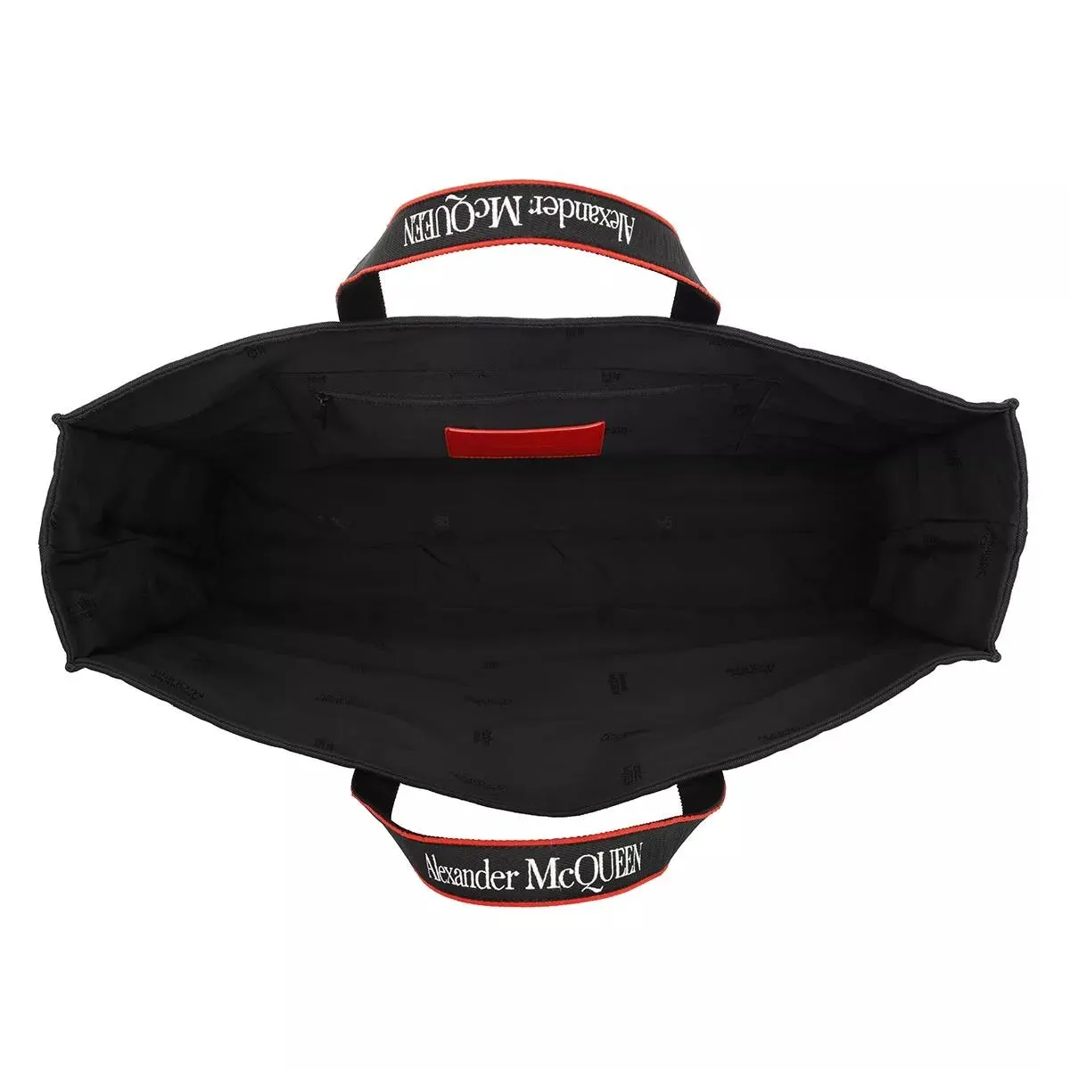   Alexander McQueen  Logo Shopping Bag Black/Red  Shopper 