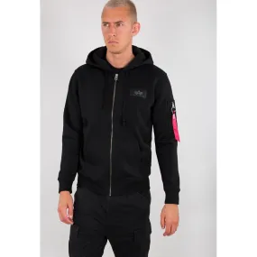 Alpha Industries Back Print Zip Hoody schwarz S