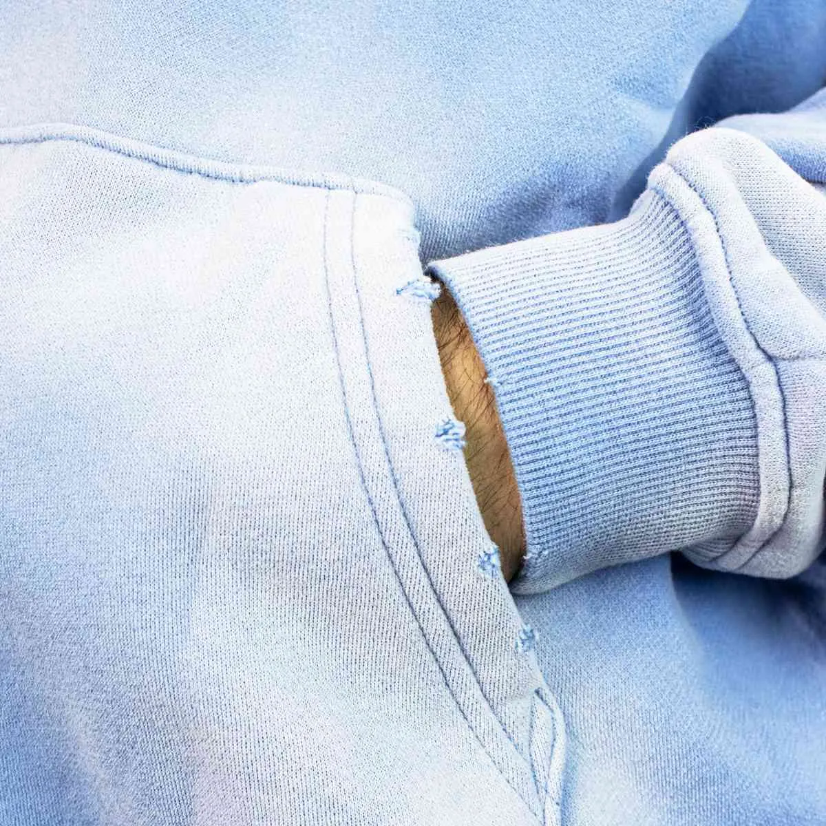 Another Cotton Lab Support Your Mental Oversized Hoodie ACL-244-HO-046-031 - hellblau gewaschen