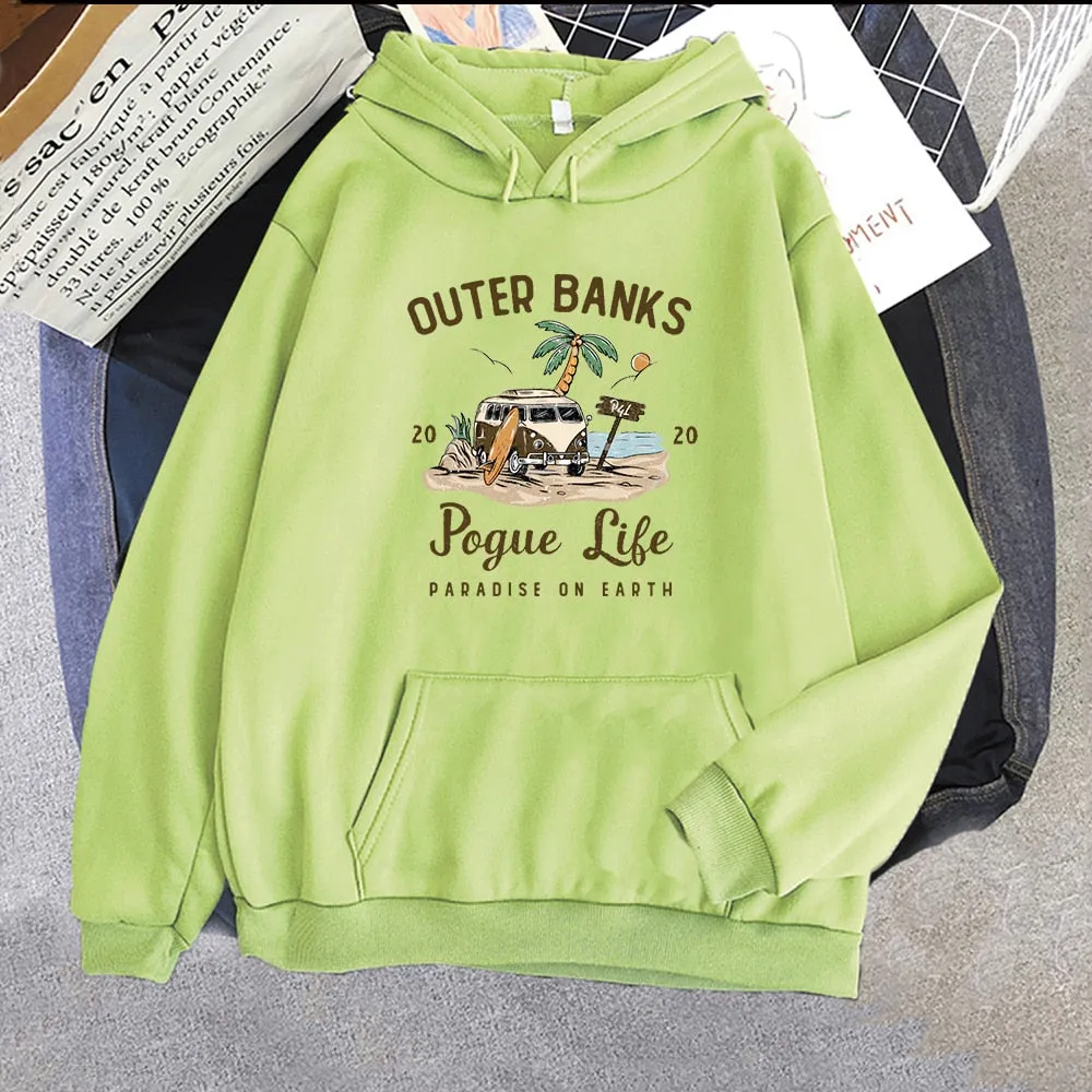 Banks Pogue Life Hoody | Hoodie voor dames met esthetische print | Kpop Style Streetwear