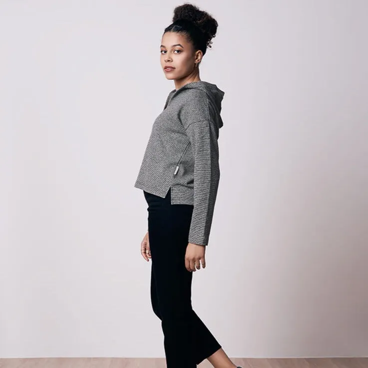 bleed clothing Damen Stripe Hoody Hemp