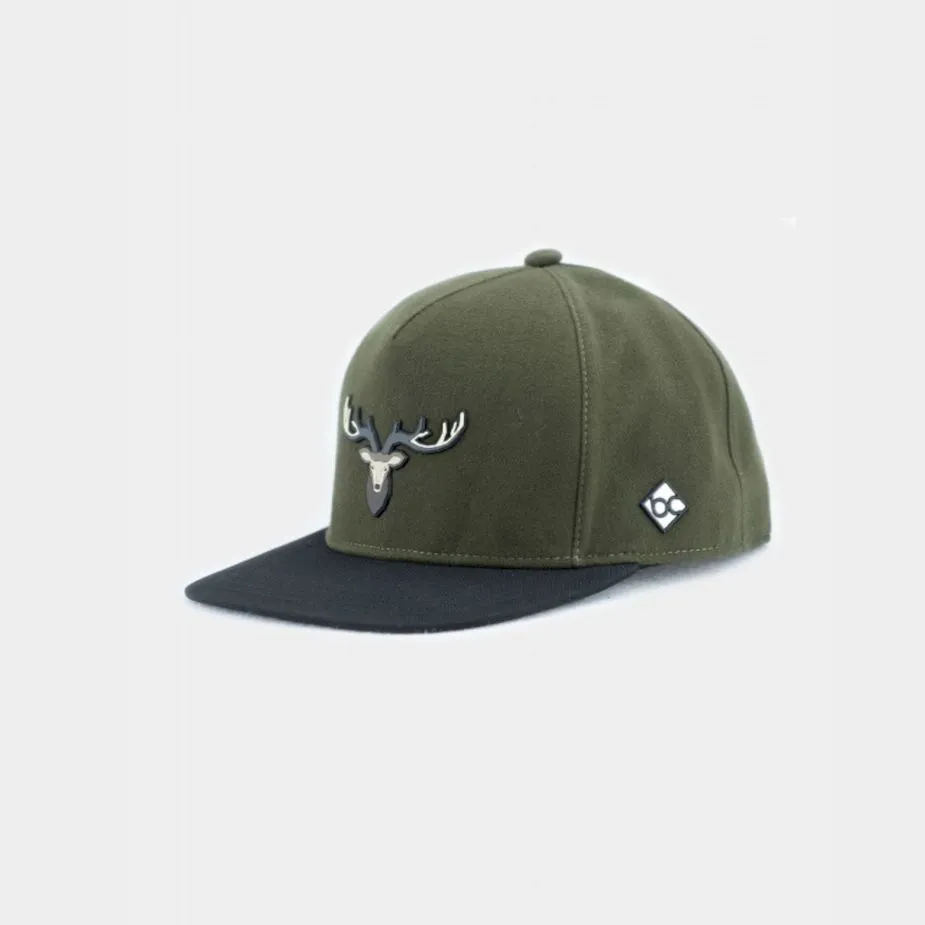 Cap "Waldhirsch Outdoor" - dunkelgrün (Snapback)