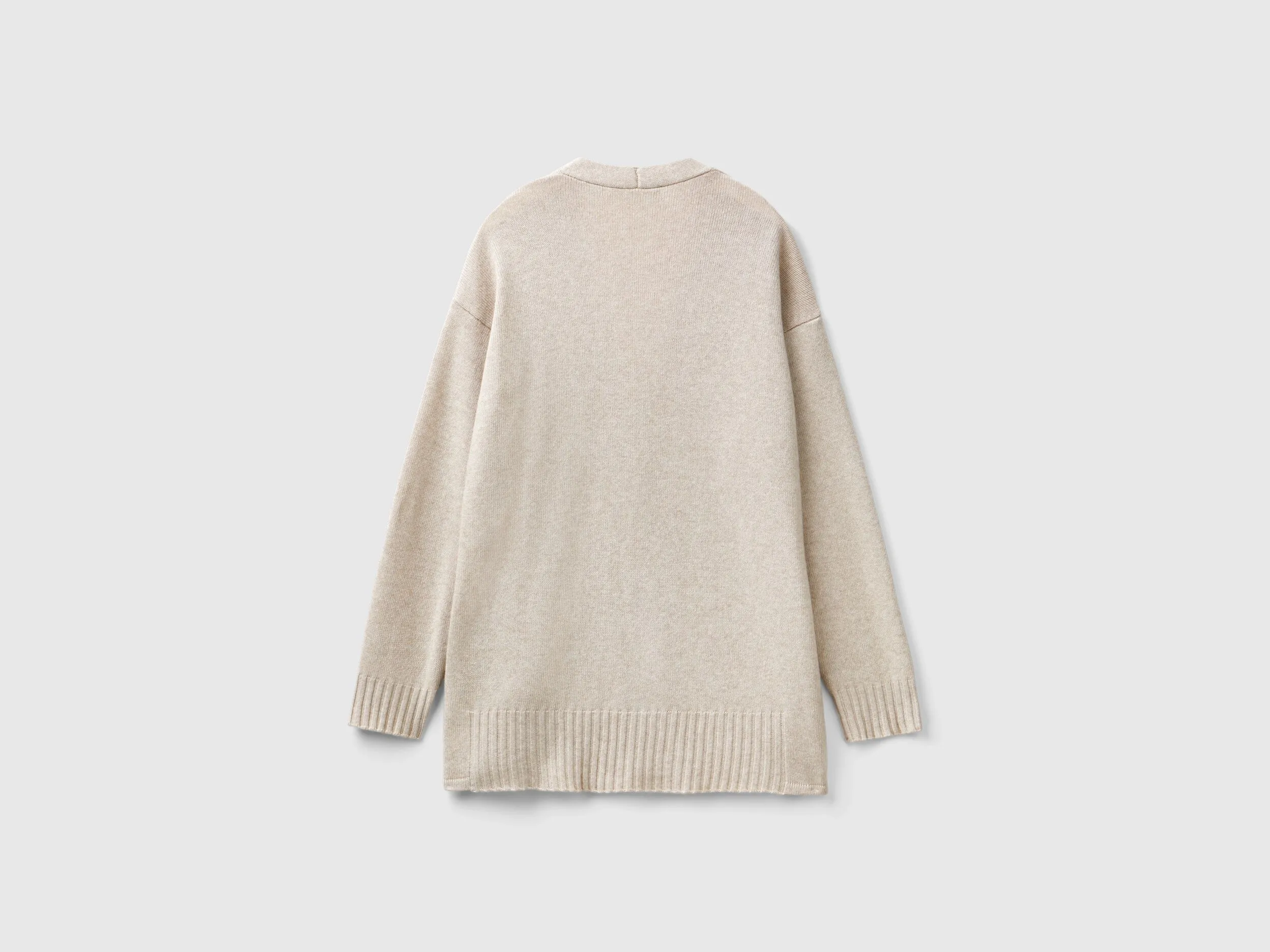 Cardigan, over-fit aus Wollmischung