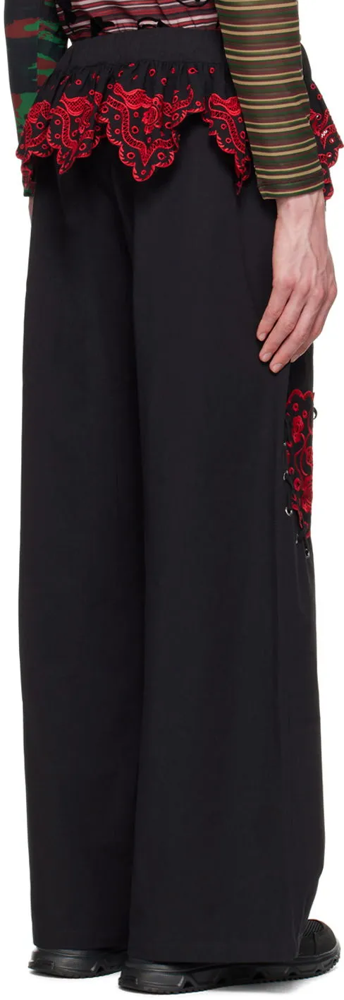 Cargo-Hose Chopova Lowena Embroidered Wide-Leg Cargo Trousers 4072