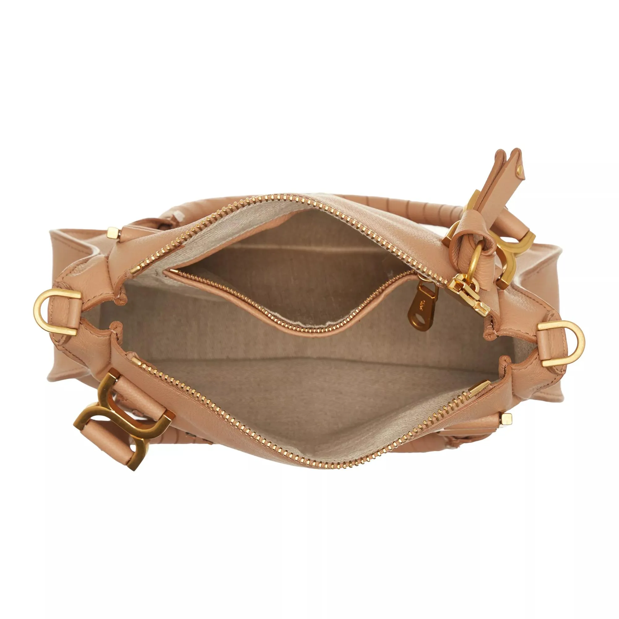   Chloé  Marcie Shoulder Bag Small Light Tan  Satchel 