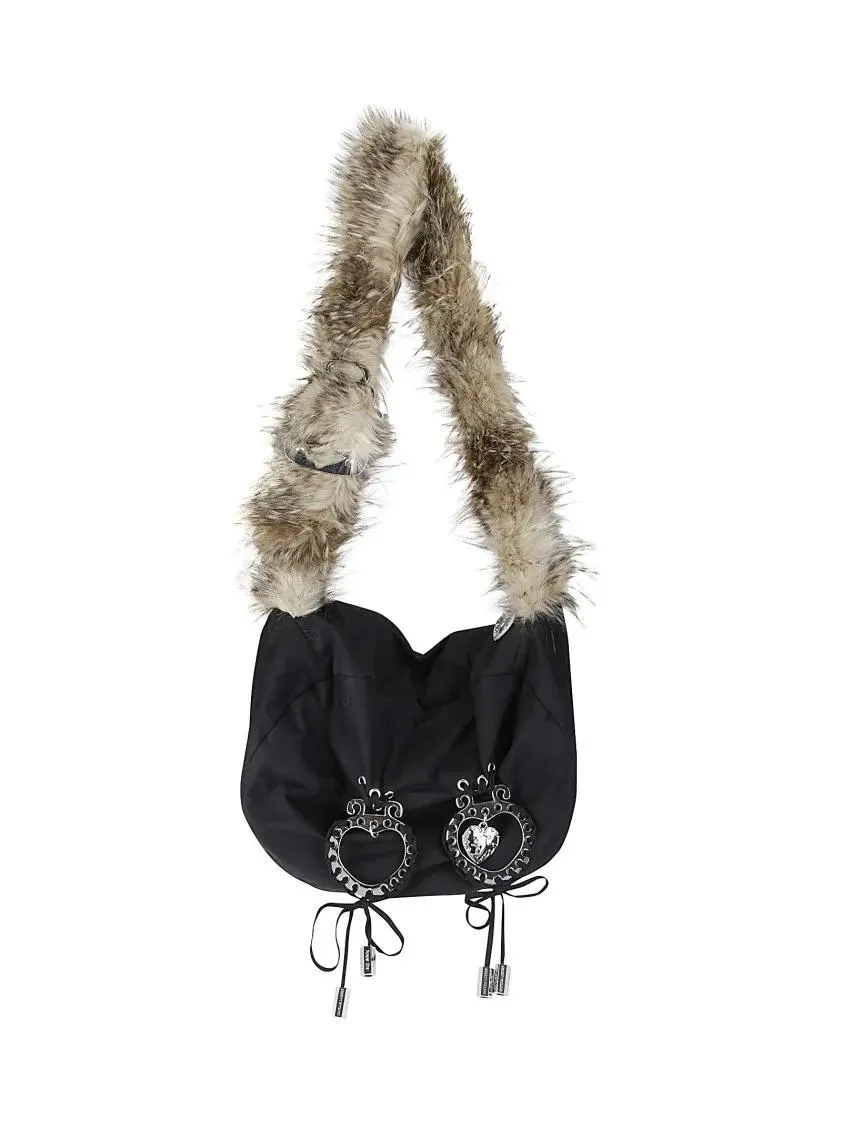Chopova Lowena  Bag With Applications Black 