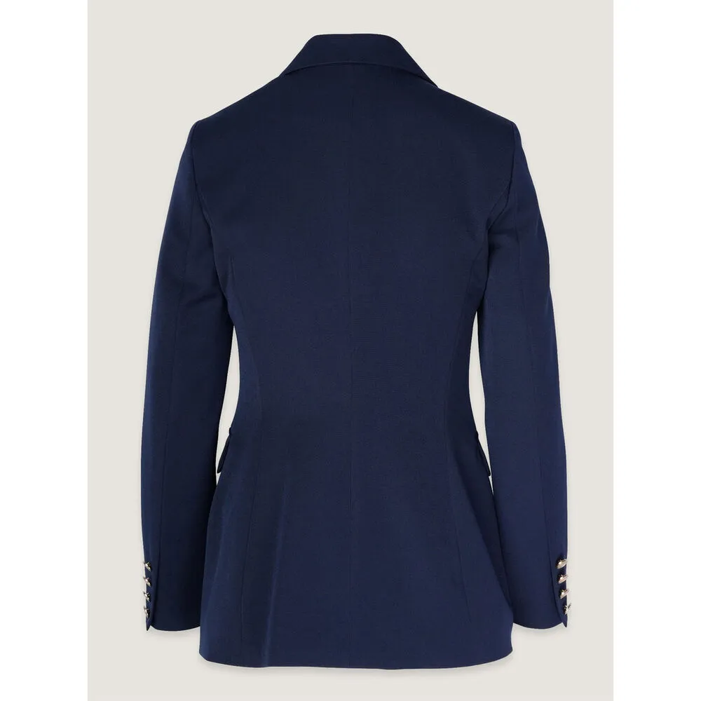 Damen Blazer dunkelblau zweireihig mit dekorativen Knöpfen 17823