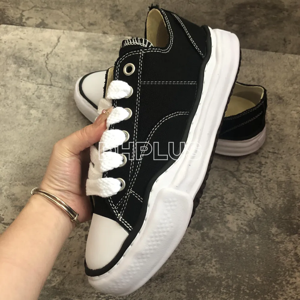 Designerschuhe niedrige Leinwand auflösen Schuhe grün schwarze weiße dicke Männern Frauen Sport Casual Board Schuhe 36-45