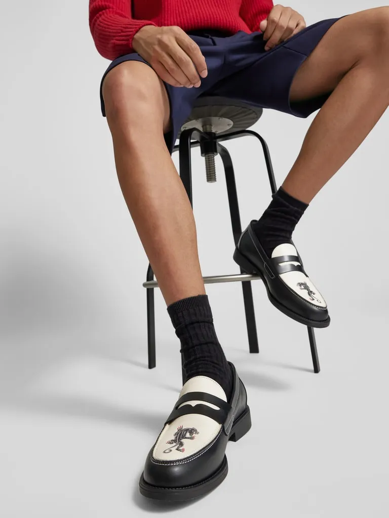 Duke & Dexter Penny-Loafer aus echtem Leder (offwhite) online kaufen