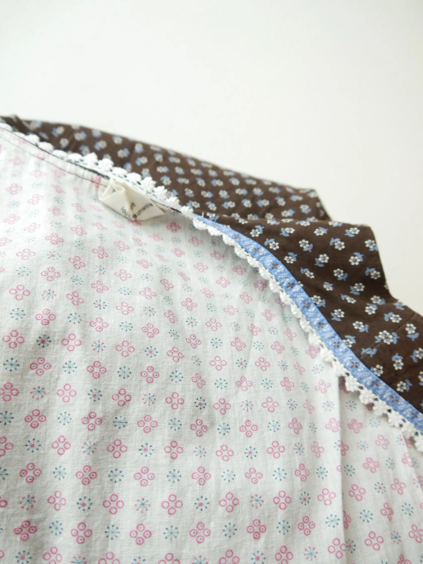 Eger braun Balkonett herrlich 60er Jahre süßes Vintage Dirndl mit Schürze Gr.36