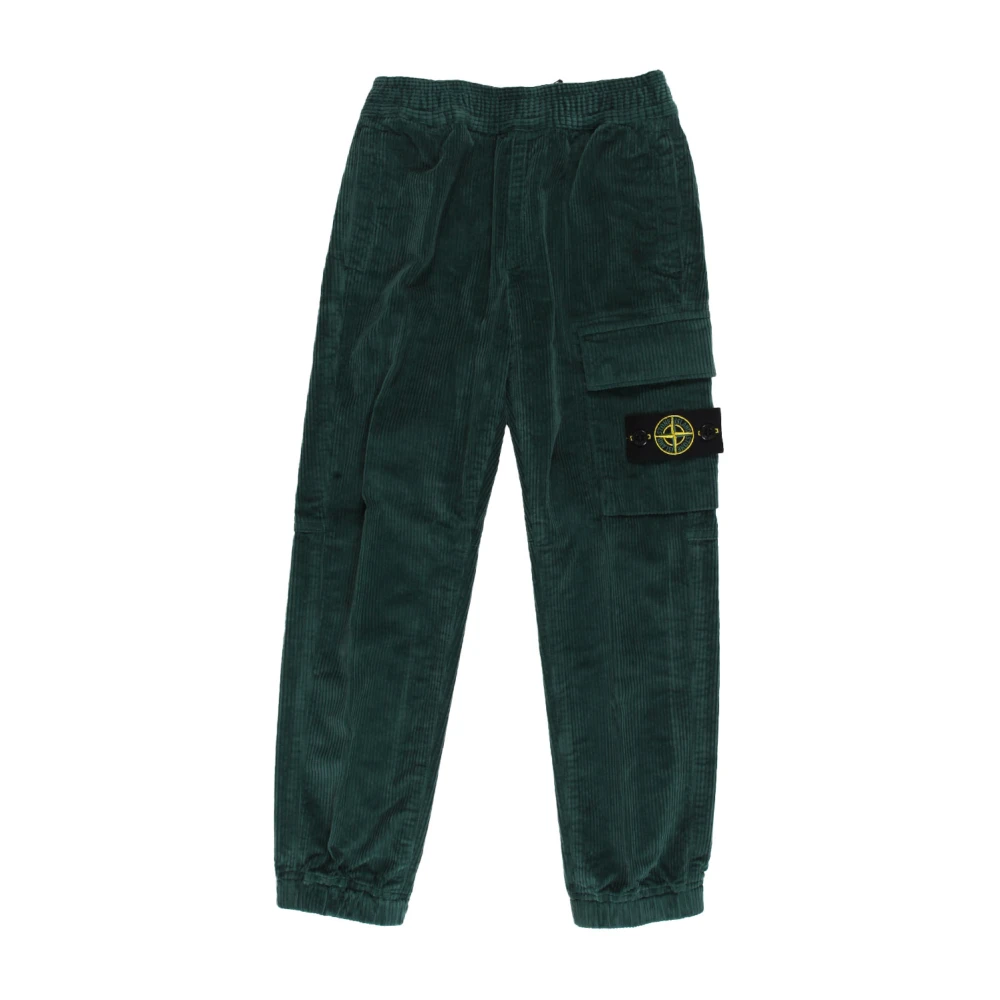 Grüne Corduroy Cargo Hose