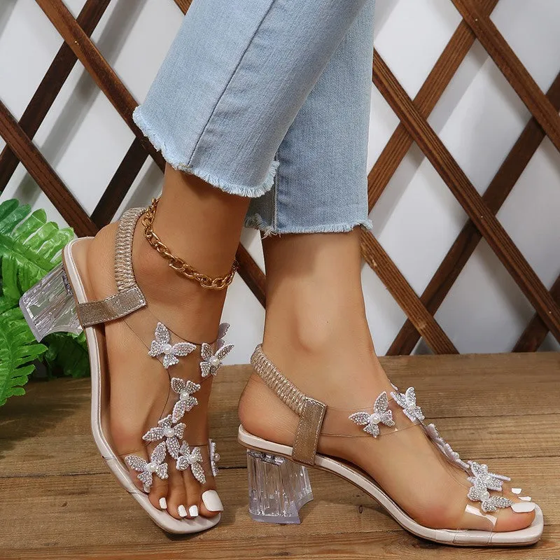 Heidi Sandalen Mit Schmetterlingsverzierung