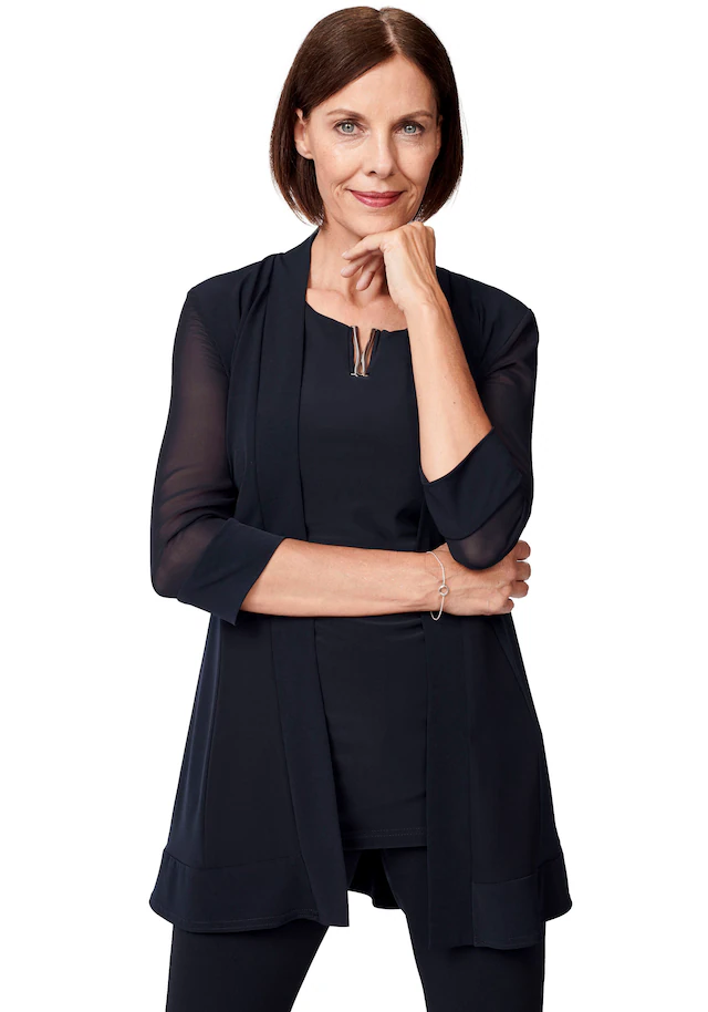 HERMANN LANGE Collection Longblazer »Liliana«, aus Jersey und Chiffon