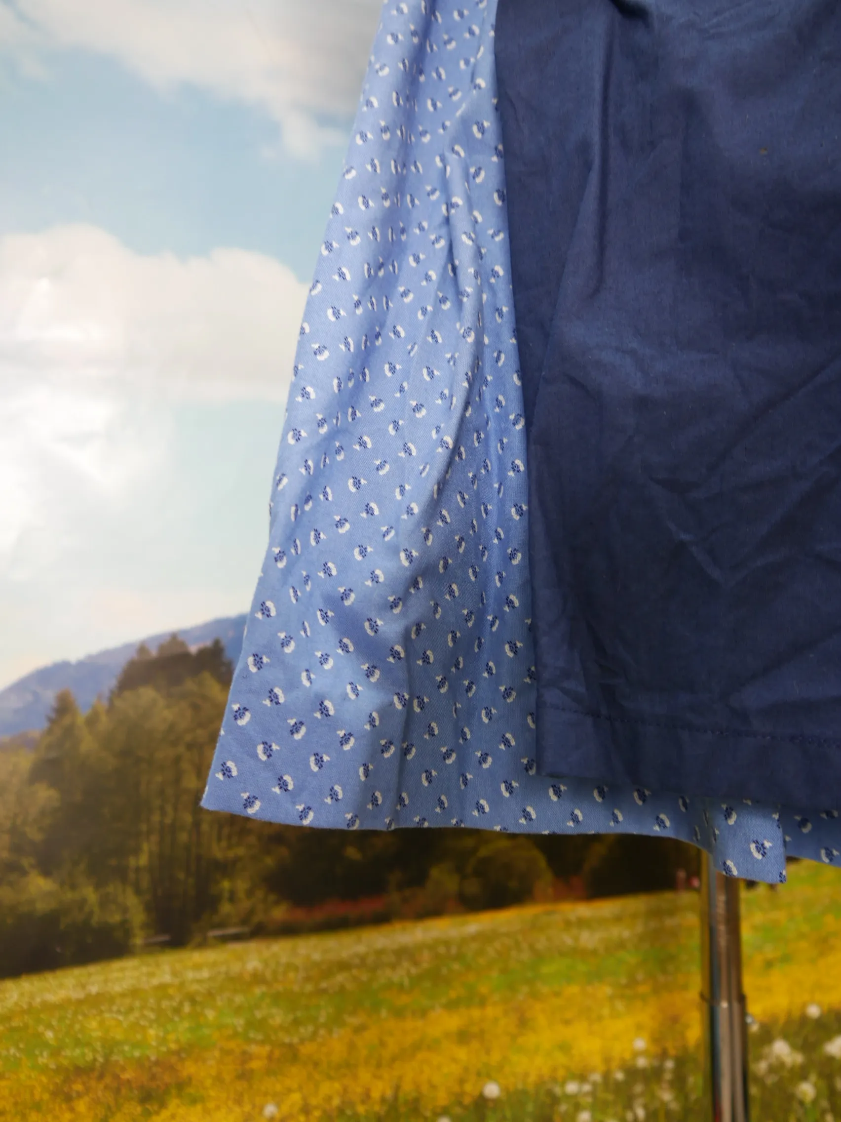Herrlich wunderschön Wienernaht langarm fesches Dirndl mit Schürze Gr.36