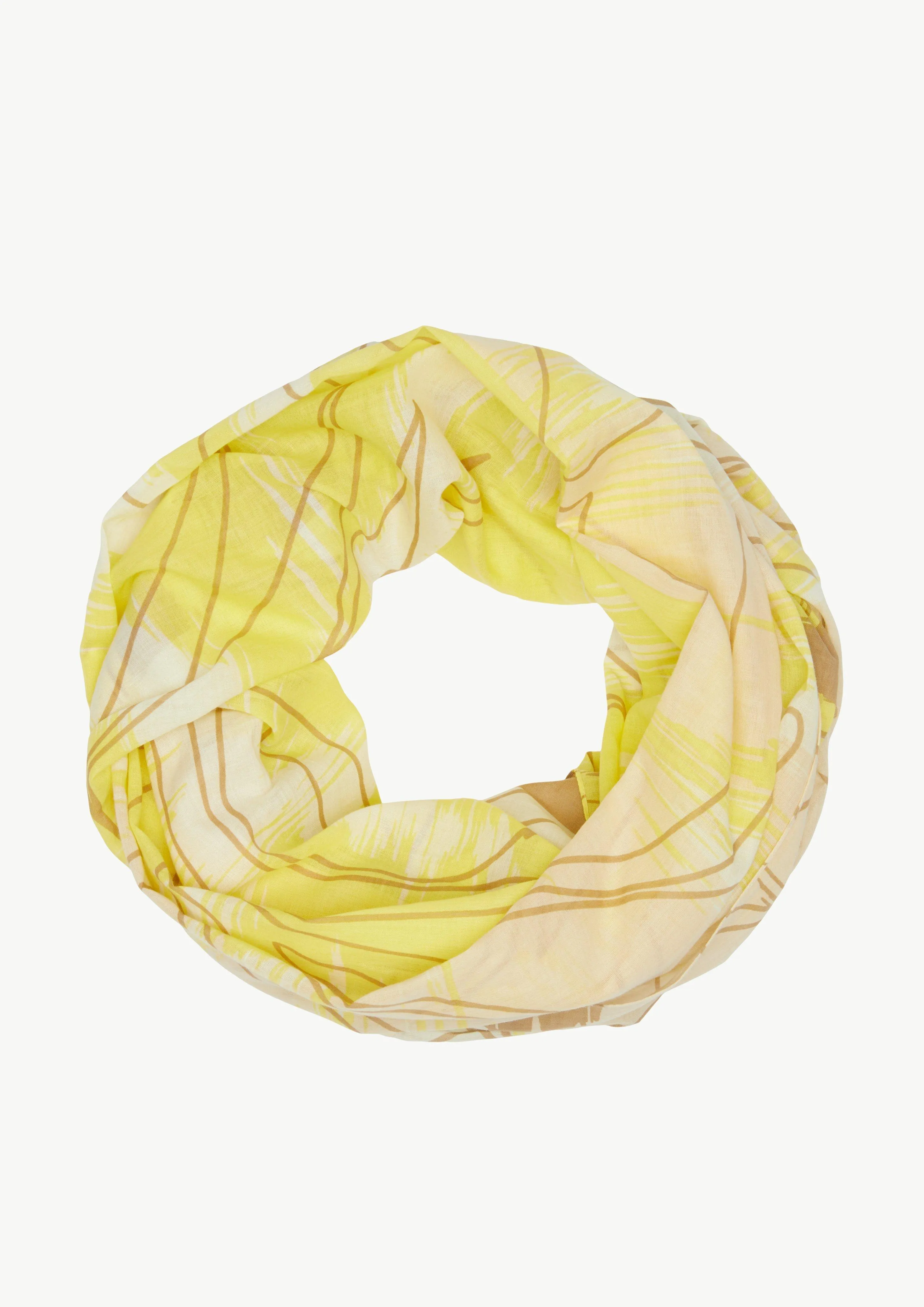 Loop-Schal mit floralem Muster aus Baumwolle
