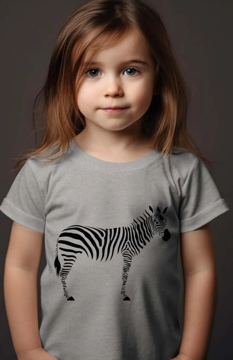 Mädchen-T-Shirt | Zebra