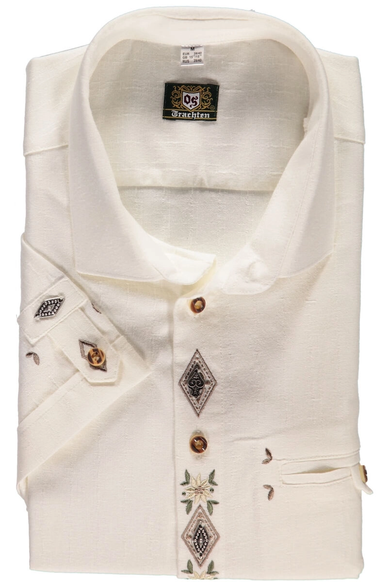OS TRACHTEN Hemd Slim Fit weiß