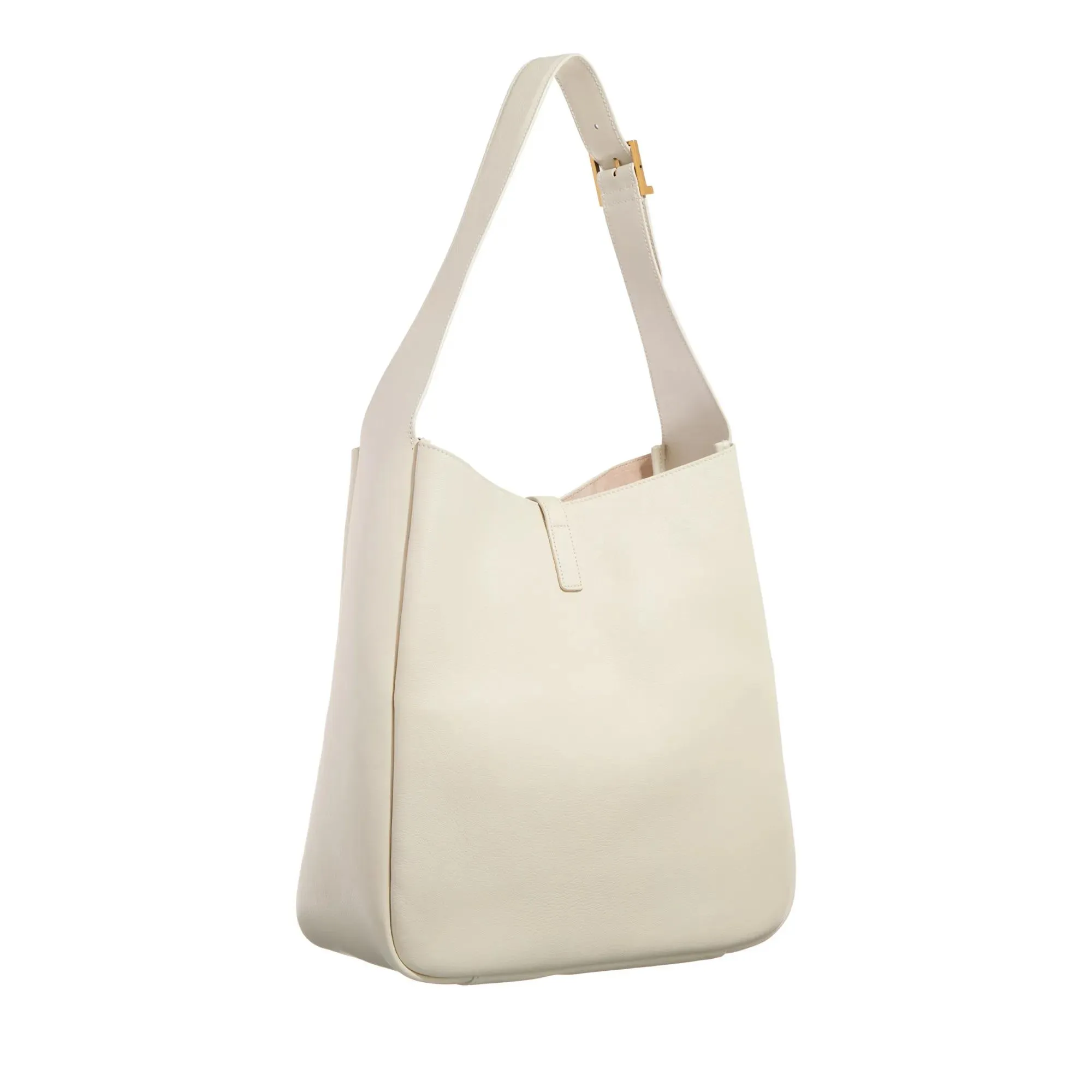   Saint Laurent  Ysl Large Le 5A7 Cream Soft  Hobo Bag 