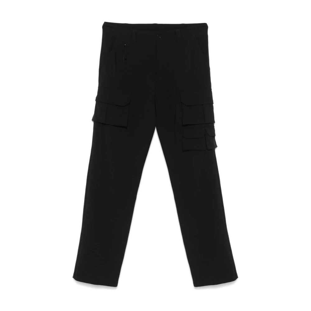 Schwarze Cargo Hose Gerades Bein
