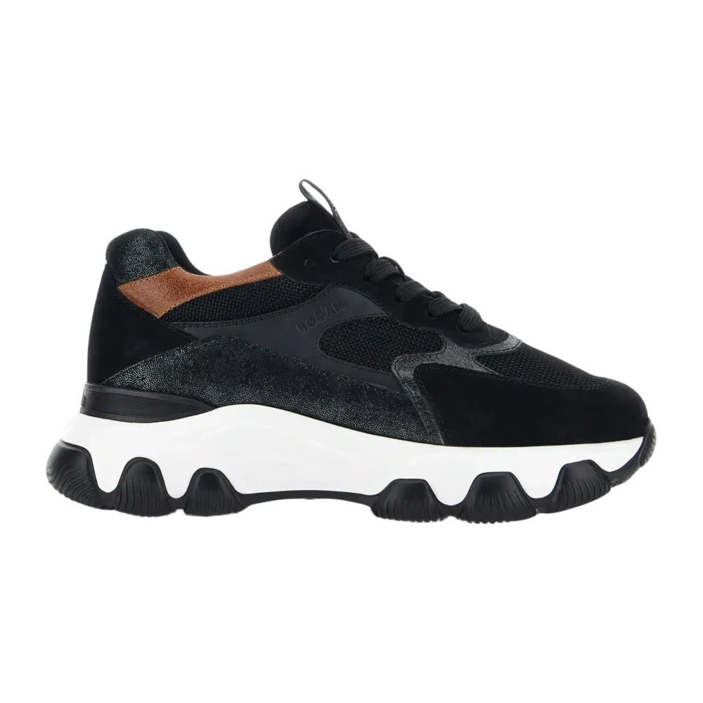 Schwarze flache Schuhe - Hyperaktive Sneakers
