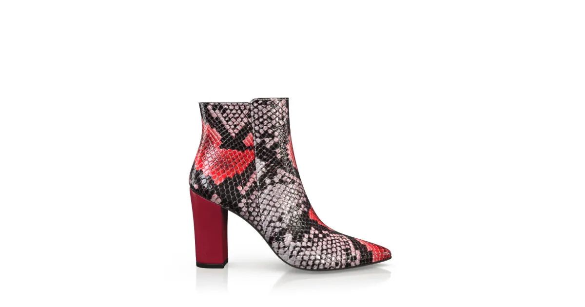 Spitze Stiefeletten mit hohem Absatz 59458