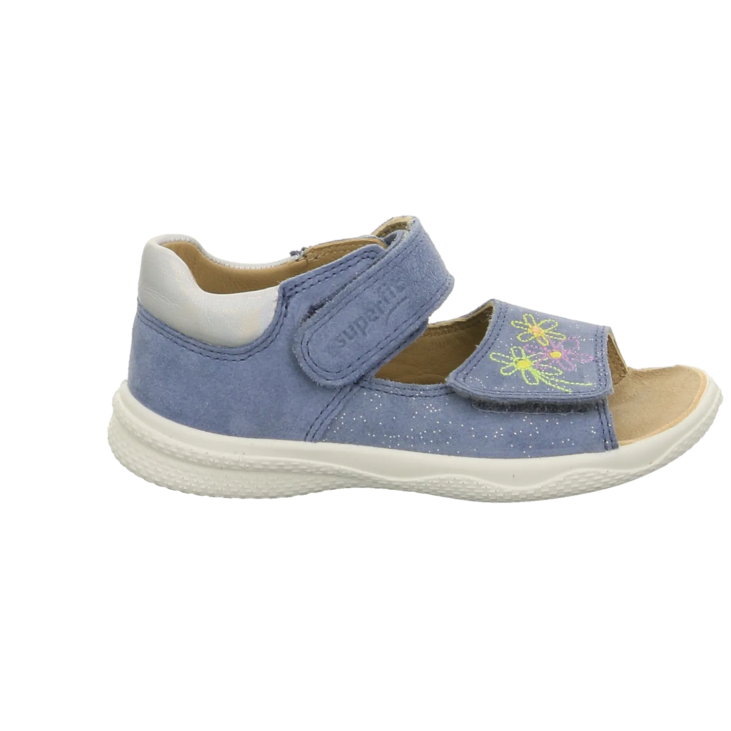 Superfit Sandale fersengeschl. denim / hell-blau