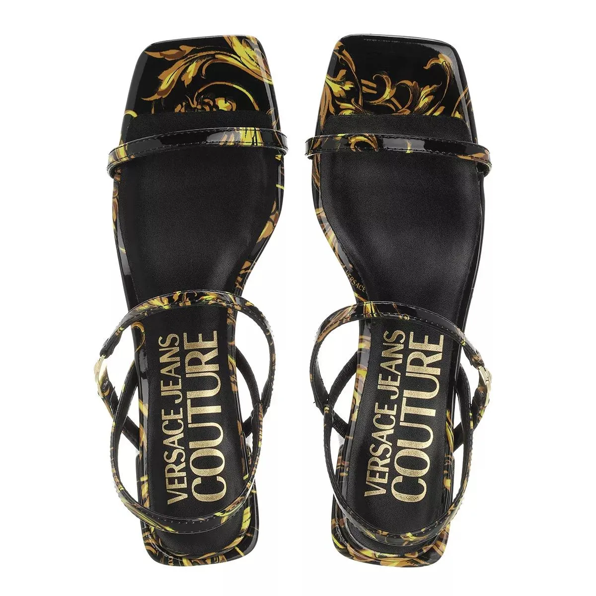   Versace Jeans Couture  Sandal Shoes Black Gold  Sandale 