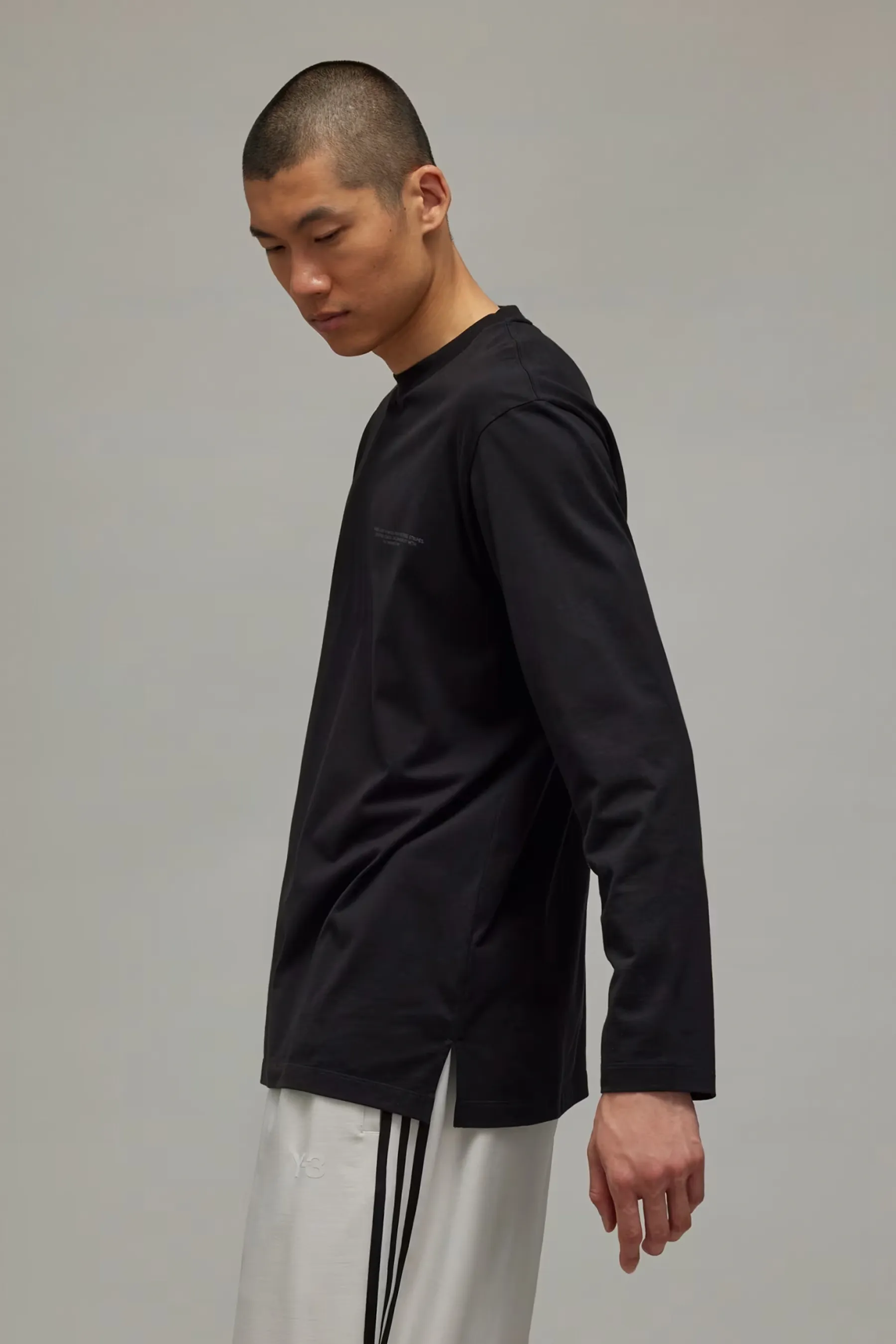Y-3 Printed Cotton Jersey Longsleeve T-Shirt  