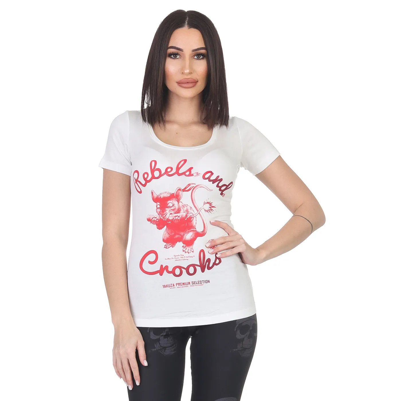Yakuza Premium Damen T-Shirt 3634 natur weiß-         